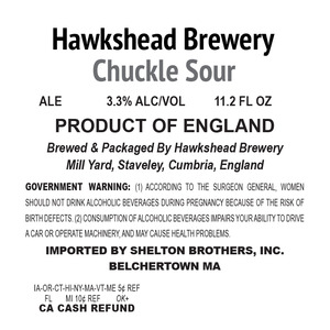 Hawkshead Brewery Chuckle Sour August 2015