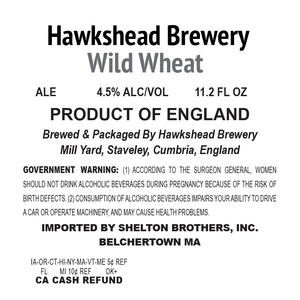 Hawkshead Brewery Wild Wheat