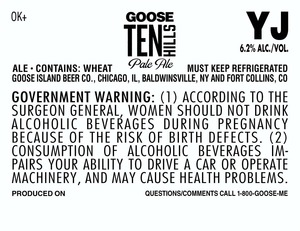 Goose Island Beer Co. Goose Ten Hills