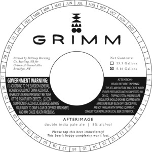 Grimm Artisanal Ales Afterimage August 2015