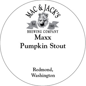 Mac & Jack's Brewing Company Maxx Pumpkin August 2015