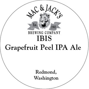 Mac & Jack's Brewing Company Grapefruit Ibis August 2015