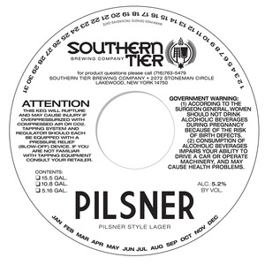 Southern Tier Brewing Company Pilsner