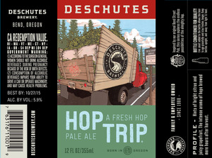 Deschutes Brewery Hop Trip August 2015