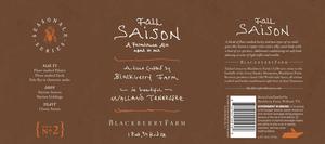 Blackberry Farm Fall Saison August 2015