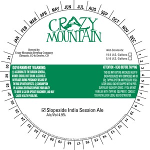 Crazy Mountain Brewing Company Slopeside