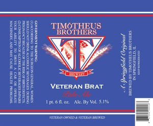 Veteran Brat Pale Ale August 2015