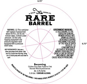 The Rare Barrel Becoming August 2015