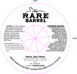 The Rare Barrel Home Sour Home August 2015