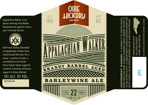 Olde Hickory Brewery Appalachian Walker August 2015