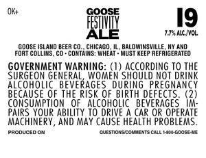 Goose Island Beer Co. Goose Festivity