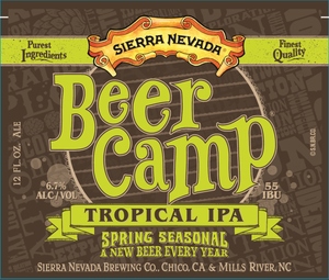 Sierra Nevada Beer Camp Tropical IPA August 2015