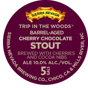 Sierra Nevada Trip In The Woods Cherry Chocolate Stout August 2015