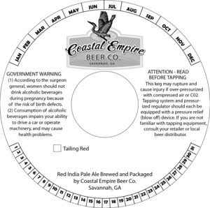 Coastal Empire Beer Co. Tailing Red