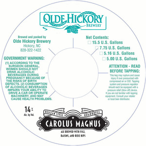 Olde Hickory Brewery Carolus Magnus