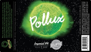 Pollux Imperial Ipa Ale August 2015