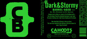 Cahoots Brewing Dark & Stormy