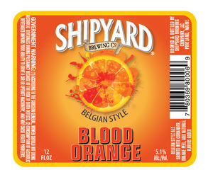 Shipyard Brewing Company Blood Orange September 2015