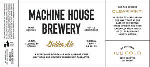 Machine House Brewery Golden Ale August 2015