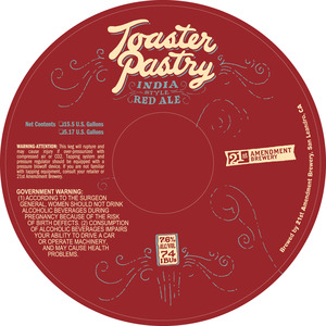 21st Amendment Brewery Toaster Pastry