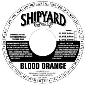 Shipyard Brewing Company Blood Orange