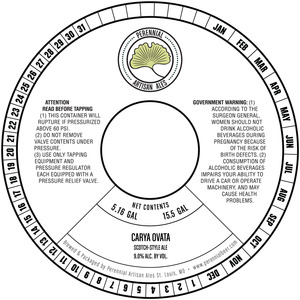 Perennial Artisan Ales Carya Ovata August 2015