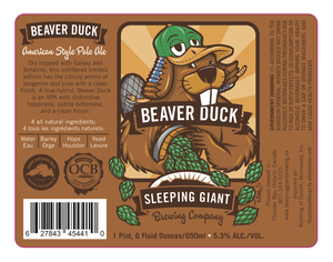 Sleeping Giant Brewing Company Beaverduck Pale Ale