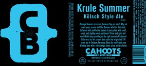 Cahoots Brewing Krule Summer August 2015