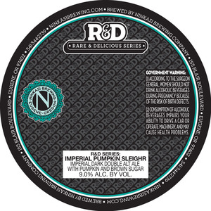 Ninkasi Brewing Company Imperial Pumpkin Sleigh'r