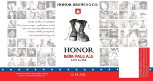 Honor India Pale Ale August 2015