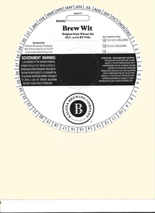 Brew Wit Belgian Style Wheat Ale