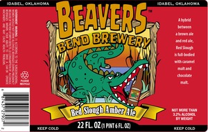 Beavers Bend Brewery Red Slough Amber Ale September 2015