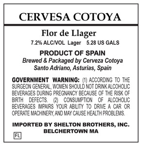 Cervesa Cotoya Flor De Llager