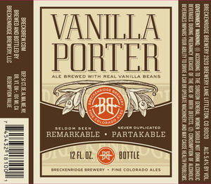 Breckenridge Brewery Vanilla Porter