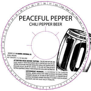 10 Barrel Brewing Co. Peaceful Pepper August 2015