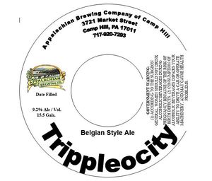 Appalachian Brewing Company Trippleocity August 2015