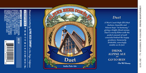 Alpine Beer Company Duet August 2015