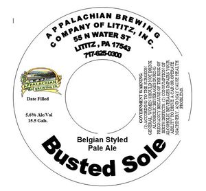 Appalachian Brewing Company Busted Sole August 2015