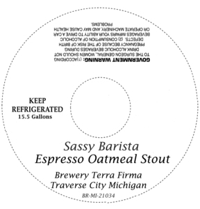 Espresso Oatmeal Stout Sassy Barista September 2015