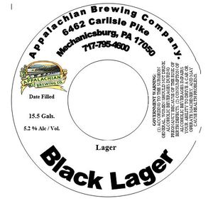 Appalachian Brewing Company Black Lager August 2015