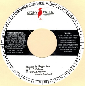 Stony Creek Brewery Reposado Negro Ale
