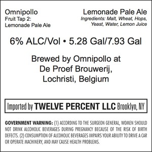 Omnipollo Fruit Tap 2: Lemonade