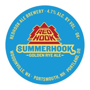 Redhook Ale Brewery Summerhook Golden Rye Ale August 2015