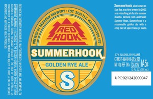 Redhook Ale Brewery Summerhook Golden Rye Ale September 2015
