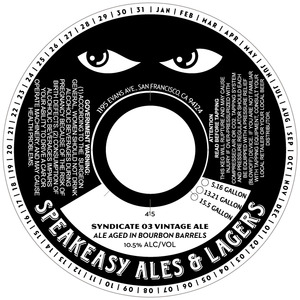 Syndicate 03 Vintage Ale August 2015