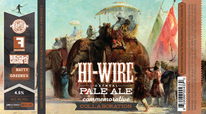 Hi-wire Brewing Commemorative Collaboration September 2015