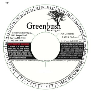 Greenbush Brewing Co. Barrel Aged Unicorn Killer