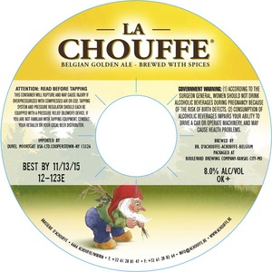 La Chouffe Belgian Golden Ale September 2015