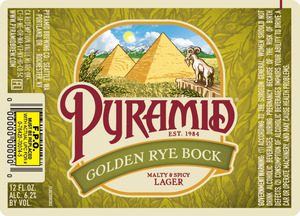 Pyramid Golden Rye Bock September 2015