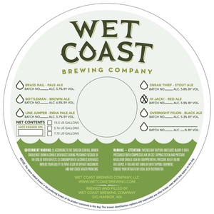 Wet Coast Brewing Company Hi! Jack Red Ale